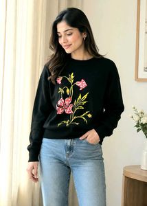 Floral Embroidery work sweater size-36-38