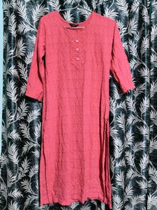 Pink heavy Work kurti