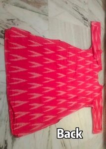 💗Pink Ikat Kurta