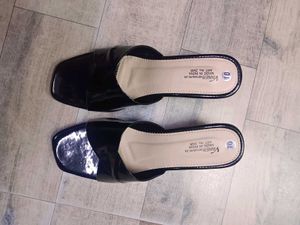 Chic Black Patent Mules