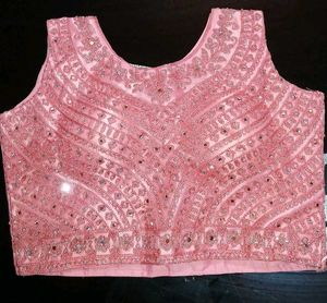 Stunning Pink Embellished Blouse