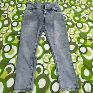 High Waisted Acid Wash Jeans