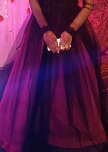 Pink Black Heavy Gown