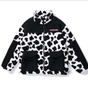 Cow Print Fleece Jacket🐄🤠🩰📦🪞🍂