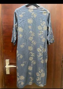 Gold Print Kurta.