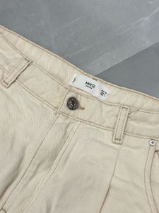 Mango Cream mom jeans