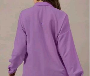 Purple Button-Down Shirt
