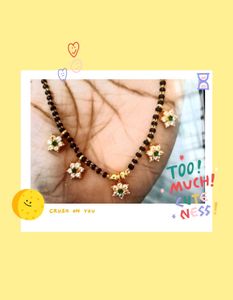 Elegant Mangalsutra with Floral Pendants