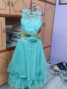 Stunning Teal Lehenga Choli Set