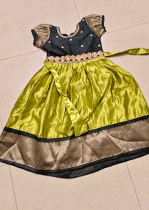 Beautiful Green & black south indian frock/  Ethni
