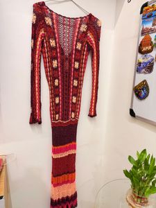 Boho Crochet Maxi Dress