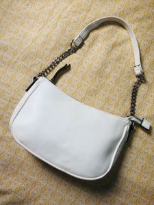 H&amp;M Inspired White Leather Sling Bag