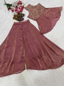 Elegant Pink Kurta Palazzo Set