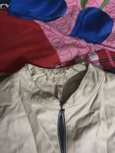 Stylish Beige Moto Jacket