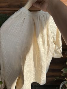 Elegant Cream Textured shirt