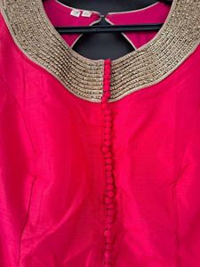 SALE: Coral Pink Embellished Dress