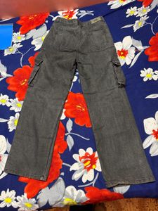 Grey Cargo Jeans