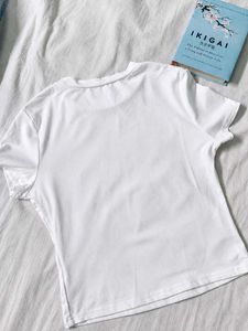 (Savana) white basic fitted Top 🤍