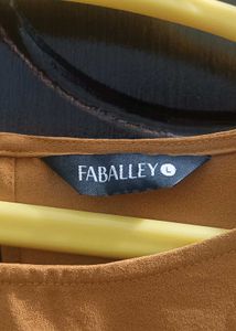 Stylish Mustard Knot Detail Top