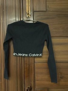 Calvin Klein Cropped Cardigan