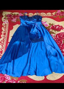 Stunning Blue High-Low Dress