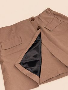 Stylish Button-Up Skort