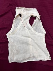 Women's Sleeveless Button-Up Top