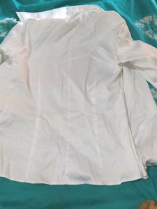 Elegant White Button-Down Shirt