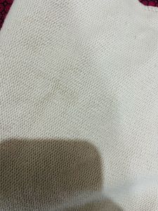 White Casual Knit Top
