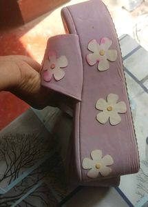 western purple  wedges sandal