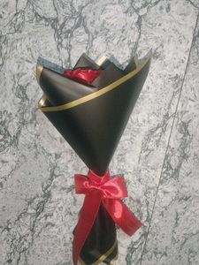 Red Ribbon Flower Bouquet