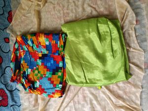 Patiyala Pants..Green Shining One Nd Multi Colour One
