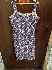 Purple And White Dress