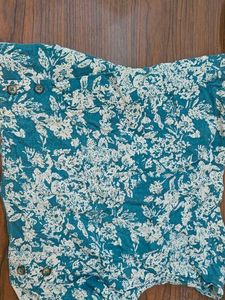 Floral Print Button-Up Top