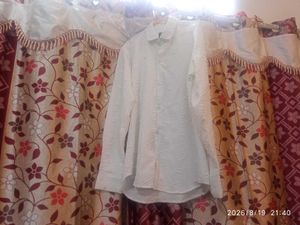 Men's Textured White Casual Shirt