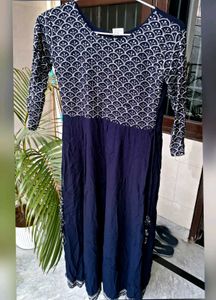 Elegant Navy Blue Anarkali