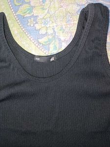 Basic Black Ribbed Tank Top
