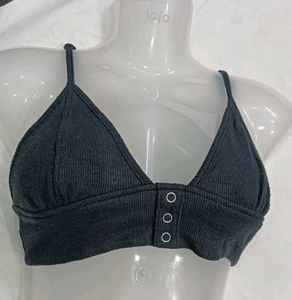 ❤️‍🔥 Ribbed Black Sports Bra