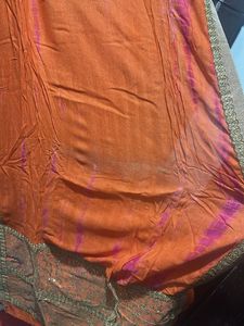 Stunning Orange Embroidered Kurta Set