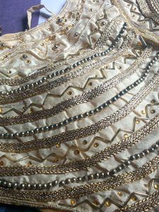 Beautiful beaded Blouse Golden