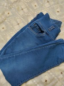Blue High Waist Skinny Jeans