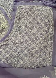 Lucknowi Chikan Short Kurta