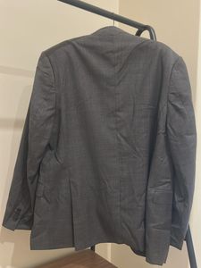 Men's Charcoal Grey Blazer- Padded shoulder