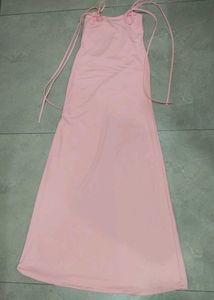 Elegant Pink Maxi Dress