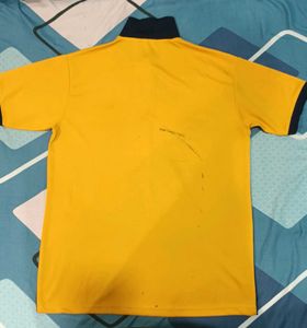 Men's Yellow &amp; Navy Polo Shirt