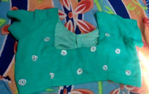 Embellished Saree with stitched Blouse Piece
