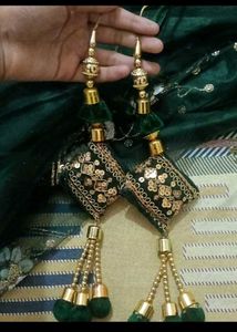 green teal lehnga two time wear only