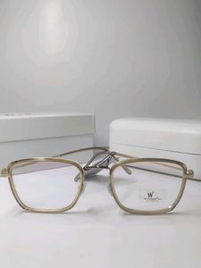 Gold Square Frame Eyeglasses
