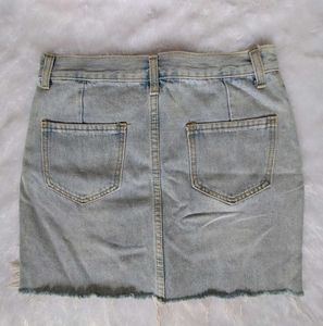 Denim Mini Skirt