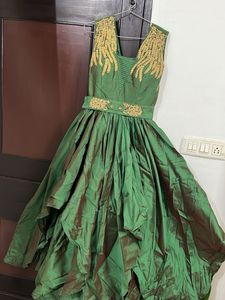 Elegant Emerald Green Gown